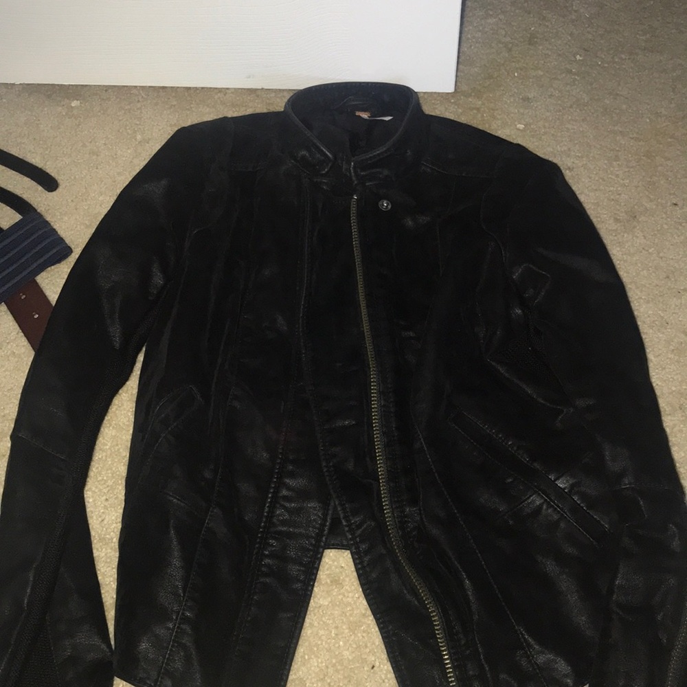 Free people black suede jacket